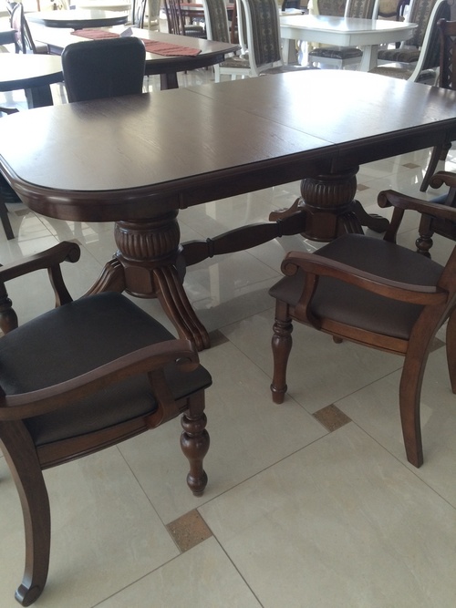 Стол MK-4509-LW LUSA-2 раскладной Light Walnut