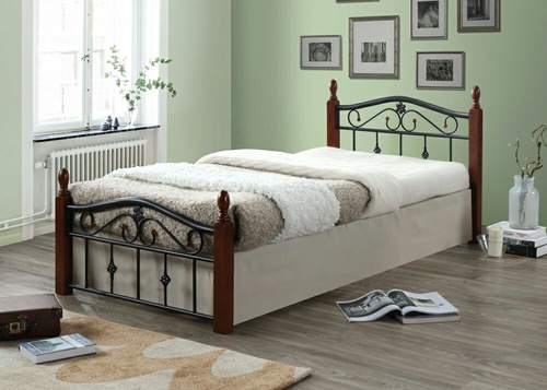 Кровать Mabel MK-5225-RO 160*200 Темная вишня