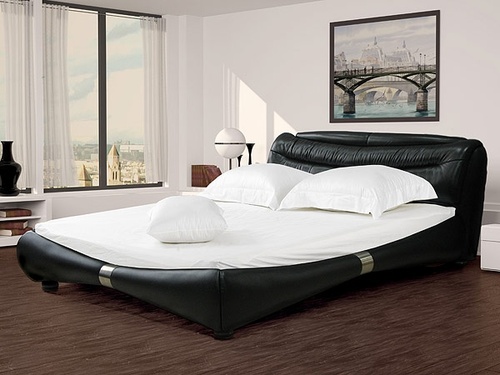 Кровать К1631 Harmony 180х200 см Черный глянцевый