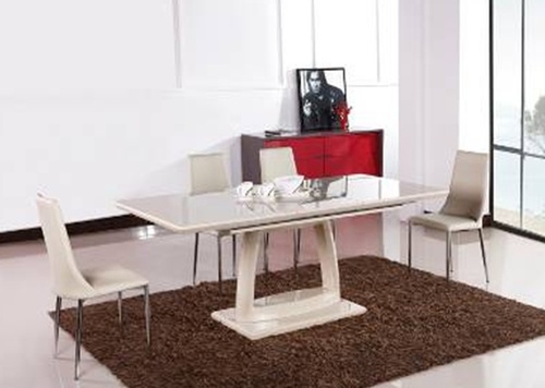 Стол T1139A прямоугольный раскладной MK-5505-BG Beige