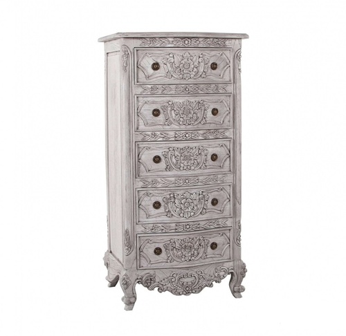 Комод с 5 ящиками Versaille Duco+Glaze Black 