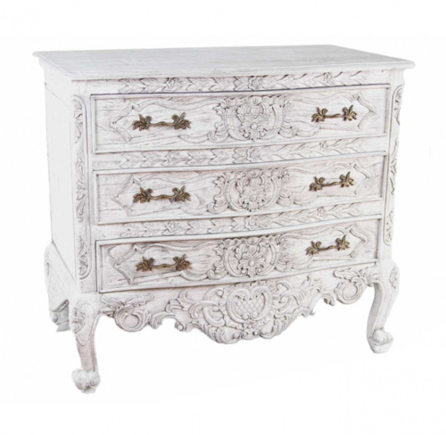 Комод с 3-мя ящиками Versaille Duco+Glaze Black