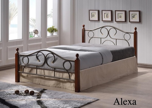 Кровать 808 (Alexa-120х200) Темный орех