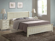 Кровать I-3655 (140х200) Белый с патиной