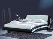 Кровать Beatriche А1055 160х200 см Черный с белым 