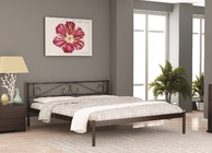 Кровать двуспальная ШАРМ (160х200 см) Коричневый бархат