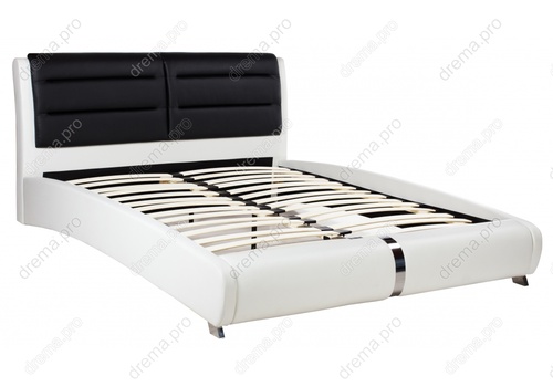 Кровать VERINA VERA BED 160x200 черный/белый