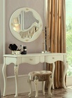 Туалетный столик с зеркалом и банкеткой "Luisa" MK-5003-WG (Белый с золотом)