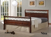 Кровать Nina MK-5232-RO, 160x200 Темная вишня