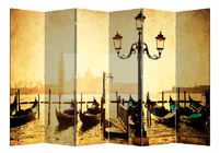 Ширма 1201-6 "Набережная Венеции" (6 панелей)