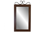 Зеркало навесное "Сартон" 51 чёрный/средне-коричневый
