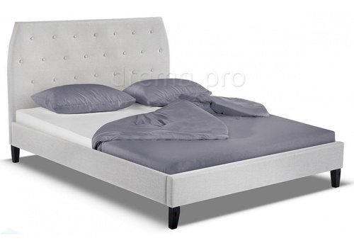 Кровать Poli 160 x 200 серебряная